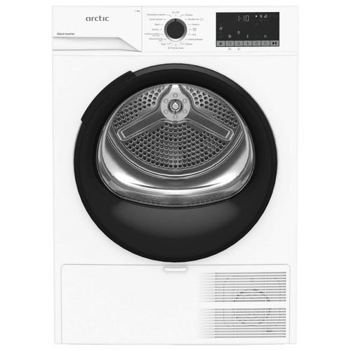 Uscator de rufe cu pompa de caldura Arctic A2T28249W, Clasa C, Capacitate 8 Kg, 15 programe, Auto Antisifonare, Motor Silent Inverter (Alb)