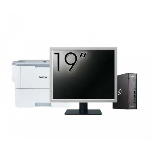 Pachet Calculator refurbished Fujitsu Esprimo Q958 Mini PC, Intel Core i5-9500 3.00 - 4.40GHz, 8GB DDR4, 256GB SSD + Monitor 19" + Imprimanta Brother HL-L6300DW 1 Pachet Calculator refurbished Fujitsu Esprimo Q958 Mini PC, Intel Core i5-9500 3.00 - 4.40GHz, 8GB DDR4, 256GB SSD + Monitor 19" + Imprimanta Brother HL-L6300DW