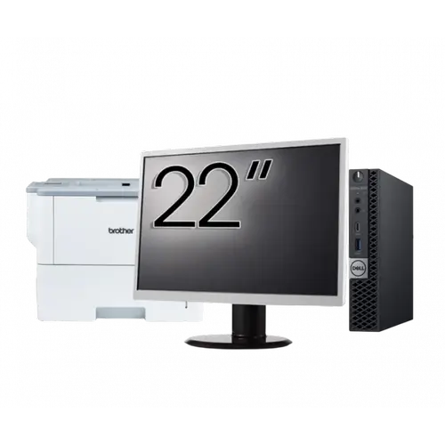 Pachet Calculator refurbished DELL OptiPlex 5060 Mini PC, Intel Core i5-8500T 2.10-3.50GHz, 16GB DDR4, 512GB SSD + Monitor 22" + Imprimanta Brother HL-L6300DW 1 Pachet Calculator refurbished DELL OptiPlex 5060 Mini PC, Intel Core i5-8500T 2.10-3.50GHz, 16GB DDR4, 512GB SSD + Monitor 22" + Imprimanta Brother HL-L6300DW
