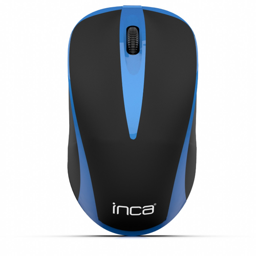 Mouse INCA IWM-221RSMV, Wireless 2.4GHz, USB (Negru/Albastru)