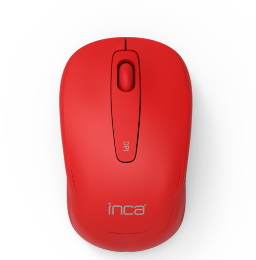 Mouse Inca IWM-331RK, Wireless 2.4 GHZ, 800/1600 dpi, USB (Rosu)