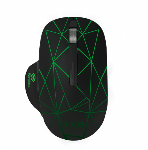 Mouse Inca IWM-551, 800/1200/1600 dpi, Wireless 2.4GHz, USB-C/USB-A (Negru)