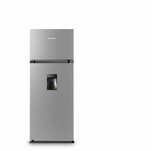 Frigider cu doua usi HEINNER HF-HS205SWDE++, 206 l, Clasa E, Lumina LED (Argintiu)