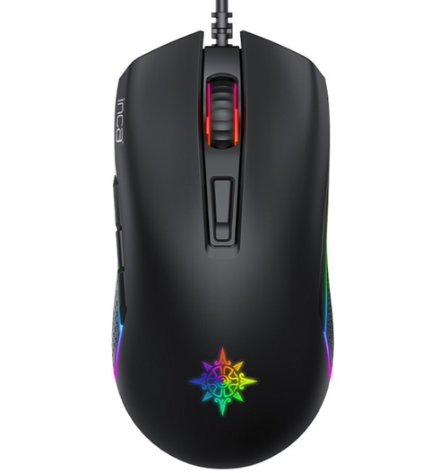 Mouse Gaming Inca IMG-GT14, Wired, 3600 dpi, RGB, USB (Negru)
