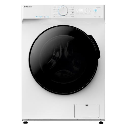 Masina de spalat rufe Albalux AXGIW1491, 9 kg, 1400 rpm, Clasa A, 16 programe, Motor Inverter (Alb)
