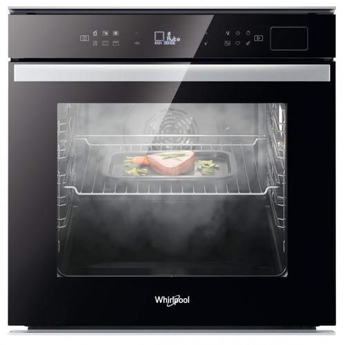 Cuptor incorporabil Whirlpool W6OS44S2HBL, Clasa A+, Capacitate 73 l, 6th Sense, 8 functii, SteamSense, Ready2cook, Grill, Maxi Cooking, Smart Clean, Soft Closing (Negru)