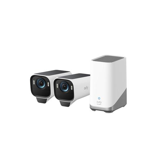 Sistem supraveghere video wireless eufyCam S3 Pro, 4K, BionicMind™, MaxColor Vision, Panou Solar integrat, Homebase 3 + 2 camere video eufyCam S3 (Alb/Gri) 1 Sistem supraveghere video wireless eufyCam S3 Pro, 4K, BionicMind™, MaxColor Vision, Panou Solar integrat, Homebase 3 + 2 camere video eufyCam S3 (Alb/Gri)