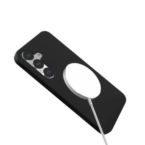 Husa Lemontti Liquid Silicon MagCharge Samsung Galaxy S25, Negru 1 Husa Lemontti Liquid Silicon MagCharge Samsung Galaxy S25, Negru