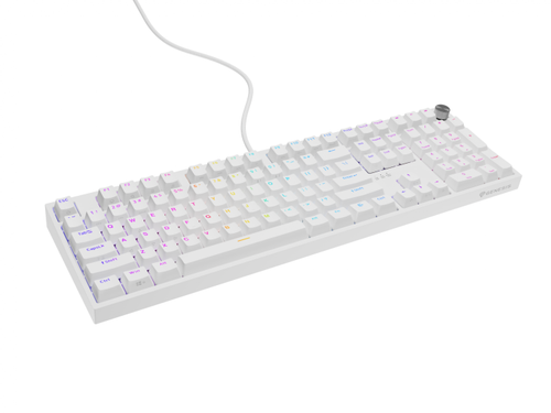 Tastatura Gaming Mecanica Genesis THOR 404 RGB Outemu Peach Silent Switch, USB (Alb) 1 Tastatura Gaming Mecanica Genesis THOR 404 RGB Outemu Peach Silent Switch, USB (Alb)