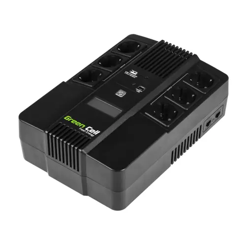 UPS Green Cell 360W 600VA AiO line-interactive USB RJ45 LCD display 6 Prize Schuko 1 UPS Green Cell 360W 600VA AiO line-interactive USB RJ45 LCD display 6 Prize Schuko