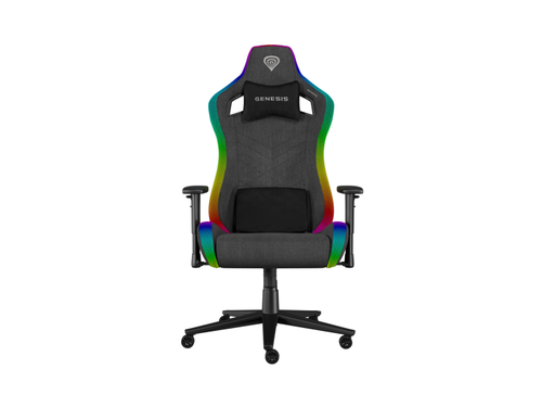 Scaun gaming Genesis TRIT 660, iluminare RGB, reglabil, Manere 2D, Negru/Gri 1 Scaun gaming Genesis TRIT 660, iluminare RGB, reglabil, Manere 2D, Negru/Gri