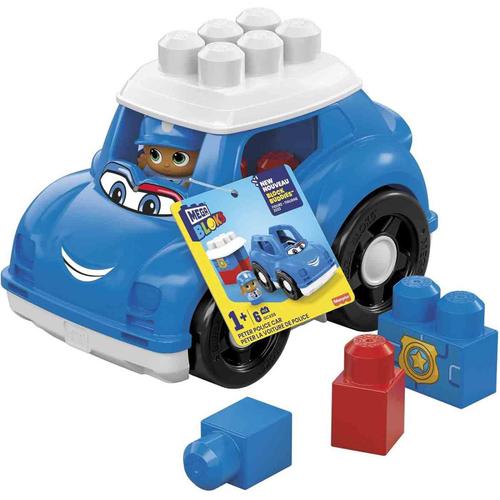 Set de constructie Mega Bloks - First Builders, Peter Police, 6 piese 1 Set de constructie Mega Bloks - First Builders, Peter Police, 6 piese