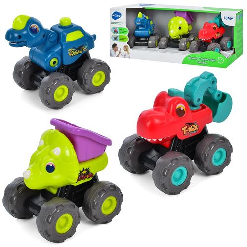 Set vehicule Hola - Dinozauri pull-back 1 Set vehicule Hola - Dinozauri pull-back