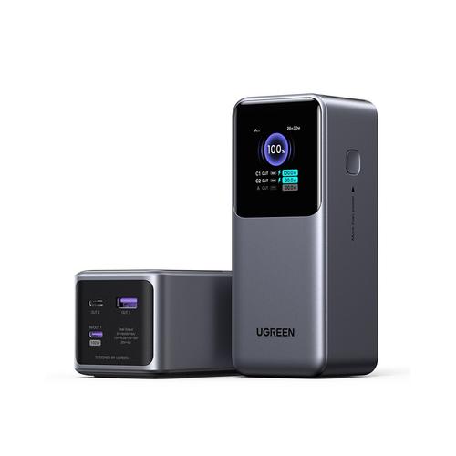 Baterie externa Ugreen PB721, 20.000 mAh, 130W, 2x USB-C, 1x USB-A (Gri) 1 Baterie externa Ugreen PB721, 20.000 mAh, 130W, 2x USB-C, 1x USB-A (Gri)