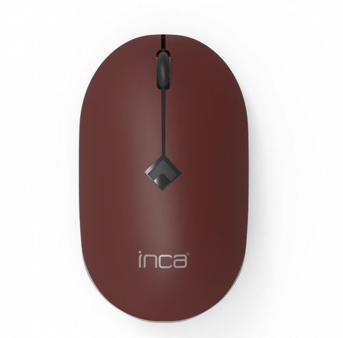 Mouse Inca IWM-231RB, 1000-1600 dpi, Wireless 2.4GHz, USB (Maro/Negru)