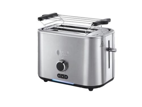 Prajitor de paine Russell Hobbs Velocity 24140-56, 2400 W, 2 felii, Prajire rapida, 11 trepte (Inox)