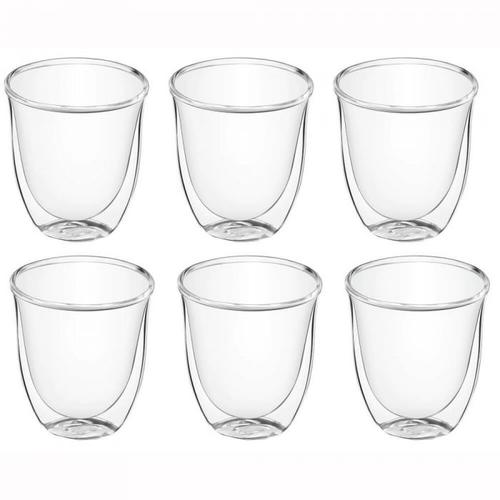 Set 6 pahare De'Longhi Colectia Espresso, 90 ml, perete dublu