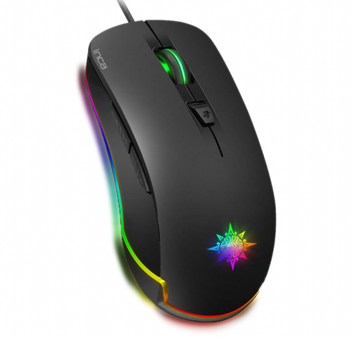 Mouse Gaming Inca IMG-327, 4800 dpi, RGB, Wired, USB, 1.5m (Negru)