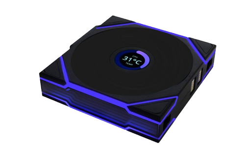 Ventilator Lian Li UNI FAN TL Wireless LCD, ARGB, PWM - 120 mm, 350 - 1900rpm  (Negru)