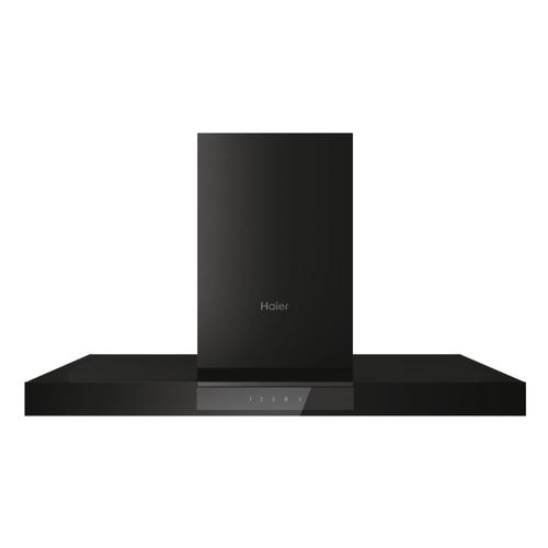 Hota incorporabila decorativa Haier HATS9DCS56B, motor 170 W, 3 Viteze + Booster, Clasa A+, Putere de absorbtie 746 mc/h, TouchControl, Iluminare LED, Clasa A+, 90 cm (Sticla neagra)
