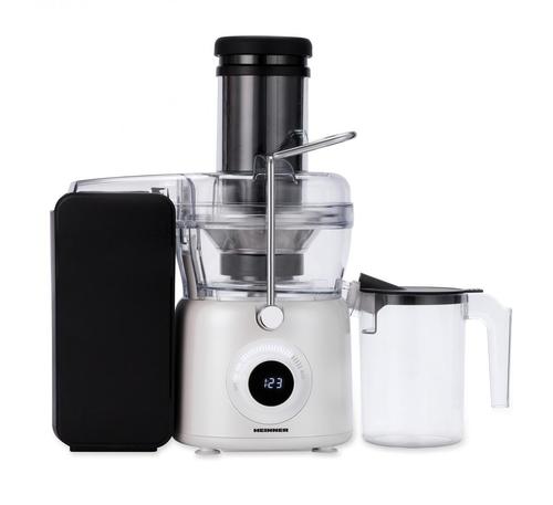 Storcator de fructe Heinner Pearlwhite HSF-K1000DCWP, 1000W, motor DC, viteza variabila, recipient pulpa 1L, filtru inox, tub larg alimentare 84mm (Alb) 1 Storcator de fructe Heinner Pearlwhite HSF-K1000DCWP, 1000W, motor DC, viteza variabila, recipient pulpa 1L, filtru inox, tub larg alimentare 84mm (Alb)
