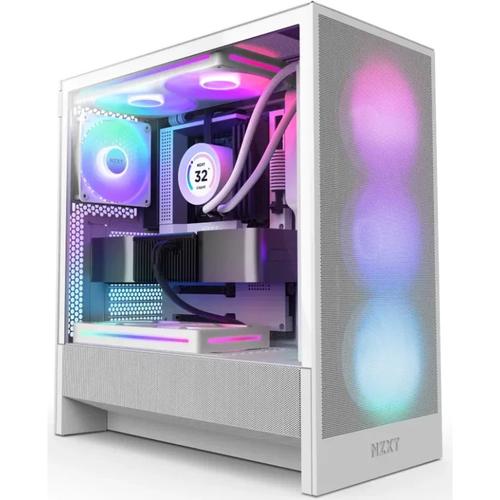 Carcasa NZXT H5 Flow RGB 2024, Tempered glass, Middle Tower (Alb) 1 Carcasa NZXT H5 Flow RGB 2024, Tempered glass, Middle Tower (Alb)