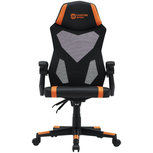 Scaun gaming CANYON Flow MCH01 Mesh, reglabil, Negru/Portocaliu 1 Scaun gaming CANYON Flow MCH01 Mesh, reglabil, Negru/Portocaliu