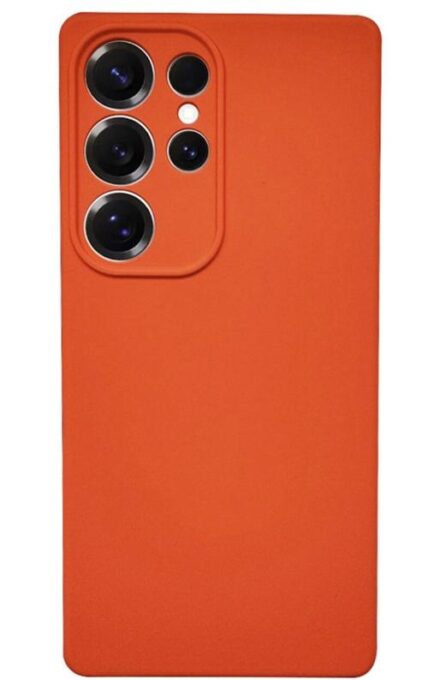 Husa Lemontti Silicon Soft Slim Samsung Galaxy S25 Ultra, Portocaliu 1 Husa Lemontti Silicon Soft Slim Samsung Galaxy S25 Ultra, Portocaliu