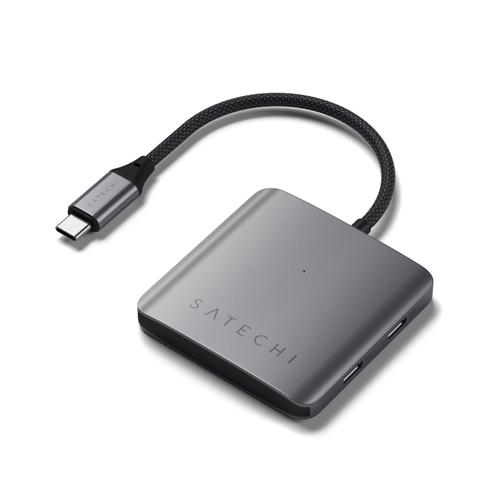 HUB USB Satechi ST-H4CPDM, USB-C PD 100 W, 4 x USB Type-C (Gri) 1 HUB USB Satechi ST-H4CPDM, USB-C PD 100 W, 4 x USB Type-C (Gri)