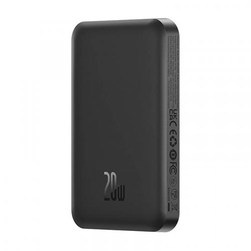 Baterie Externa Wireless Baseus P10022107113-00 Magnetic Mini, 5000mAh, 20W, PD + FQI, 1 x QI - 1 x USB-C, Neagra 1 Baterie Externa Wireless Baseus P10022107113-00 Magnetic Mini, 5000mAh, 20W, PD + FQI, 1 x QI - 1 x USB-C, Neagra