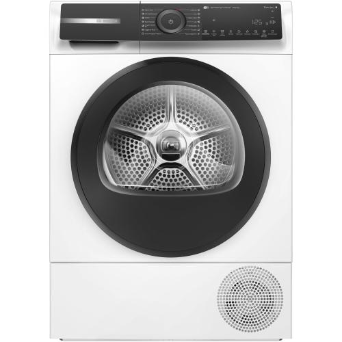 Uscator de rufe Bosch WQH245B6BY, Pompa de caldura, 9 kg, 15 programe, Home Connect, AutoDry Technology, Smart Dry, Condensator cu autocuratare, Touch control, Iluminare interioara, Clasa A+++ (Alb)