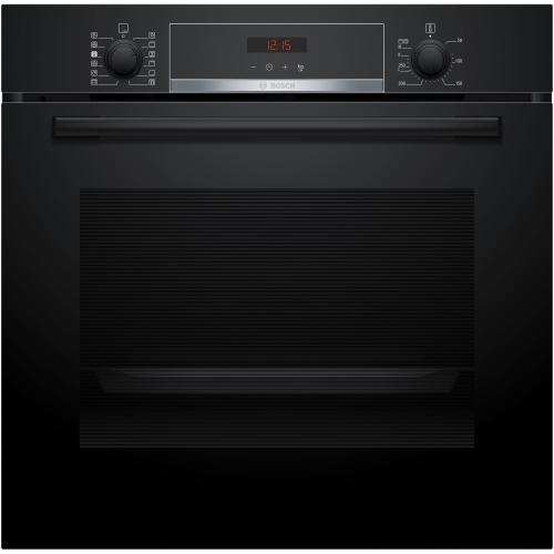 Cuptor incorporabil Bosch HQA574BB3, 71 L, Electric, Multifunctional, Added Steam, 8 functii, AutoPilot10, Autocuratare pirolitica + hidrolitica, 3D Hotair, Clasa A+ (Negru)