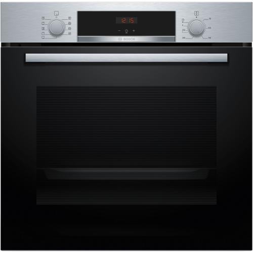 Cuptor incorporabil Bosch HBA534ES3, 71 L, Electric, Multifunctional, Grill, 7 functii, Autocuratare EcoClean + hidrolitica, 3D Hotair, Suport telescopic, Clasa A+ (Inox)
