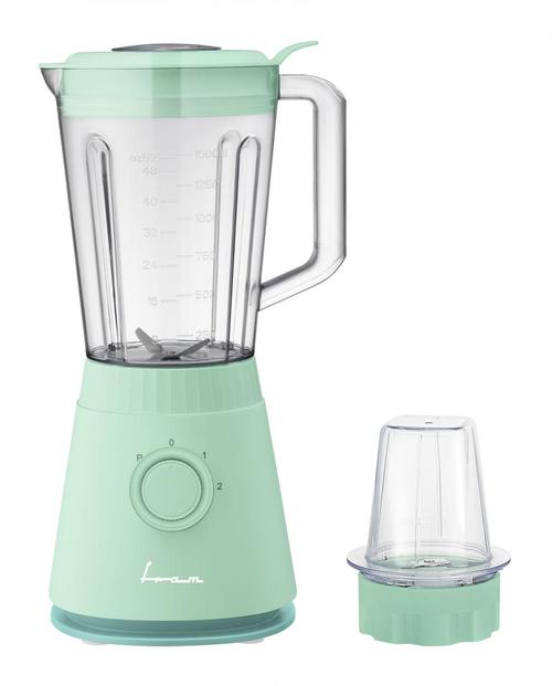 Blender de masa Fram FBL-R600GBL, 600W, rasnita inclusa, capacitate cana: 1.5L, 2 viteze + pulse, lame inox, sistem siguranta, protectie supraincalzire (Turcoaz)