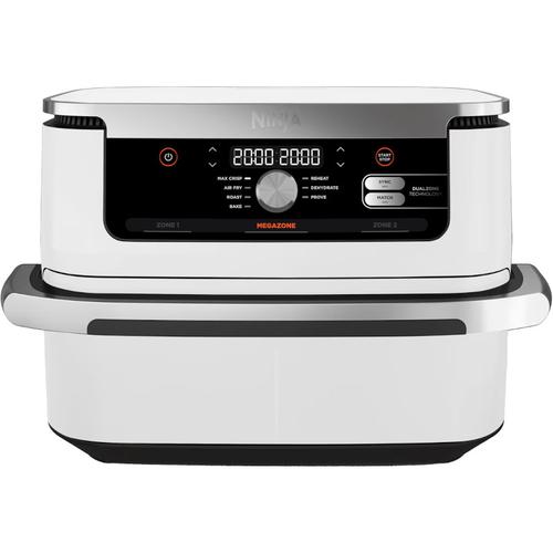 Friteuza cu aer cald Ninja Flex Drawer AF500EUWH, 2470 W, 10.4 l, capacitate mancare 2 kg, interval temperatura 40 - 240 °C, doua zone de gatit, 7 programe (Alb) 1 Friteuza cu aer cald Ninja Flex Drawer AF500EUWH, 2470 W, 10.4 l, capacitate mancare 2 kg, interval temperatura 40 - 240 °C, doua zone de gatit, 7 programe (Alb)