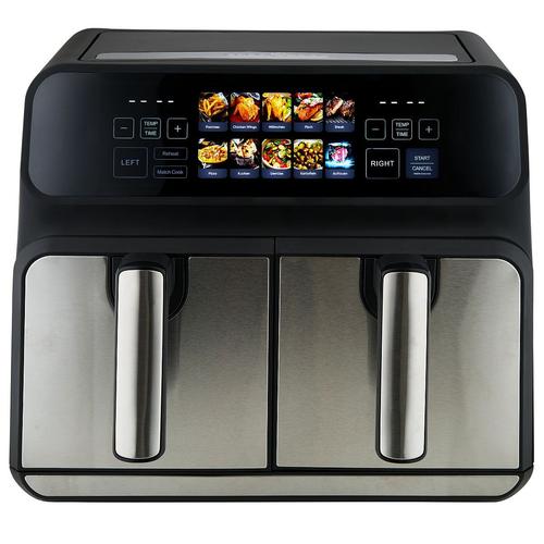 Friteuza dubla cu aer cald ProfiCook PC-FR 1287 H, 8 l, Air-Flow 360, 9 programe, Afisaj LCD, Temperatura ajustabila 50-200 C (Argintiu/Negru) 1 Friteuza dubla cu aer cald ProfiCook PC-FR 1287 H, 8 l, Air-Flow 360, 9 programe, Afisaj LCD, Temperatura ajustabila 50-200 C (Argintiu/Negru)