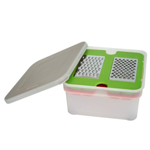 Razatoare multifunctionala, inox, cu recipient - Zokura 1 Razatoare multifunctionala, inox, cu recipient - Zokura