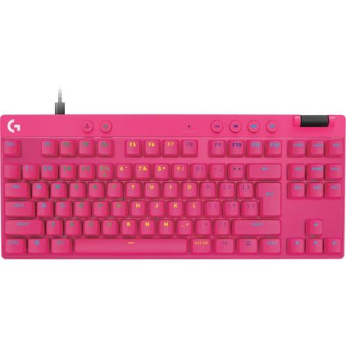 Tastatura Gaming Mecanica Logitech G PRO X TKL Rapid Pink Magnetic Analog Switch, USB, iluminare RGB (Roz) 1 Tastatura Gaming Mecanica Logitech G PRO X TKL Rapid Pink Magnetic Analog Switch, USB, iluminare RGB (Roz)