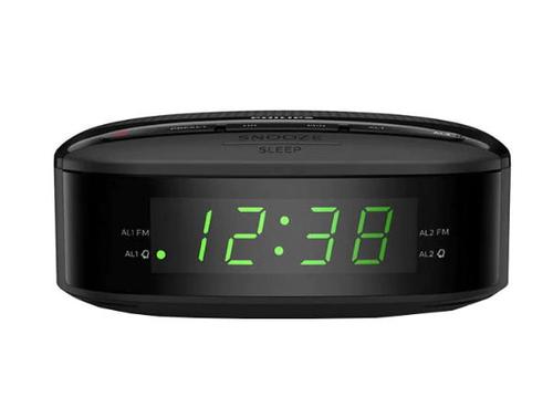 Radio cu ceas Philips TAR3205/12, FM, tuner digital, alarma dubla, functie snooze, afisaj LED, Mono, 0.2W, 10 posturi presetate (Negru) 1 Radio cu ceas Philips TAR3205/12, FM, tuner digital, alarma dubla, functie snooze, afisaj LED, Mono, 0.2W, 10 posturi presetate (Negru)
