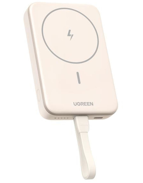 Baterie externa Ugreen PB760, Magnetic 10000 mAh, Wireless, PD 20W, Qi 7.5W, USB-C, compatibila MagSafe (Bej) 1 Baterie externa Ugreen PB760, Magnetic 10000 mAh, Wireless, PD 20W, Qi 7.5W, USB-C, compatibila MagSafe (Bej)