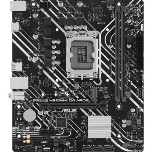 Placa de baza ASUS PRIME H610M-K D4 ARGB, Intel H610, LGA 1700, DDR5, mATX