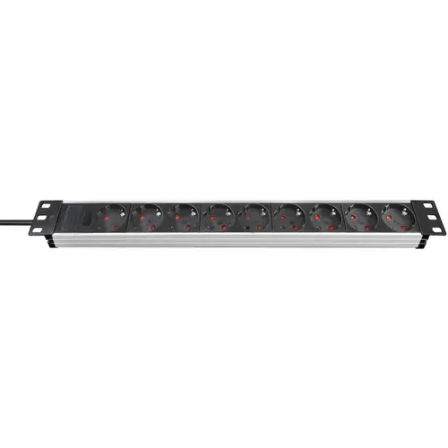 Prelungitor cu priza multipla, Rack 19inch, 9 posturi, Alu-Line, Brennenstuhl 1 Prelungitor cu priza multipla, Rack 19inch, 9 posturi, Alu-Line, Brennenstuhl