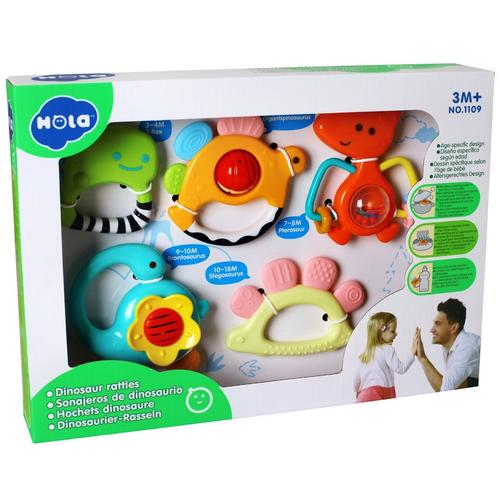 Set 5 Zornaitori Hola - Dinozauri Multicolori 1 Set 5 Zornaitori Hola - Dinozauri Multicolori