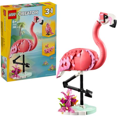 LEGO® Creator 3in1 - Animale salbatice: Flamingo roz 31170, 288 piese 1 LEGO® Creator 3in1 - Animale salbatice: Flamingo roz 31170, 288 piese