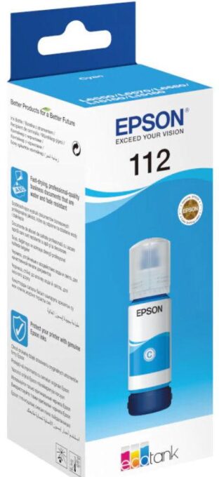 Cartus cerneala EPSON 112 EcoTank, acoperire 6000 pagini, 70 ml (Cyan) 1 Cartus cerneala EPSON 112 EcoTank, acoperire 6000 pagini, 70 ml (Cyan)