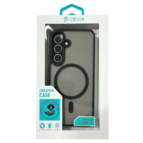 Husa Devia Pino Series Magnetic Shockproof pentru Samsung Galaxy S25, Negru 1 Husa Devia Pino Series Magnetic Shockproof pentru Samsung Galaxy S25, Negru