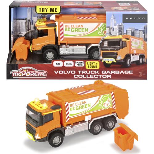 Camion de gunoi Majorette - Volvo Truck Garbge Collector, 19 cm, cu lumini si sunete 1 Camion de gunoi Majorette - Volvo Truck Garbge Collector, 19 cm, cu lumini si sunete