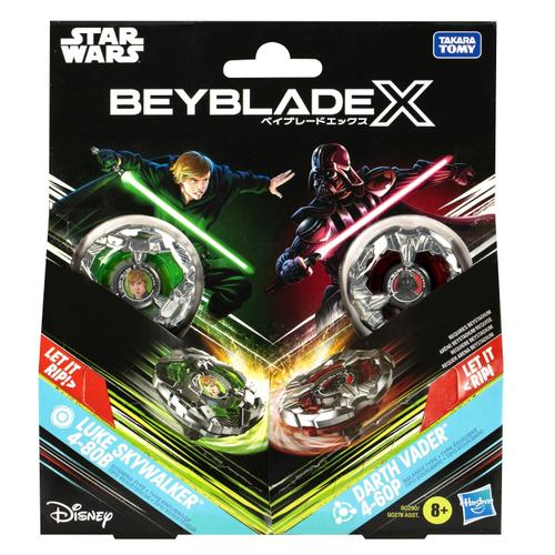Set duo Beyblade X - Star Wars, Luke Skywalker 4-80B si Darth Vader 4-60P 1 Set duo Beyblade X - Star Wars, Luke Skywalker 4-80B si Darth Vader 4-60P