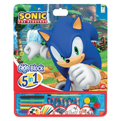 Set pentru desen 5 in 1 As Art - Giga Block, Sonic 1 Set pentru desen 5 in 1 As Art - Giga Block, Sonic