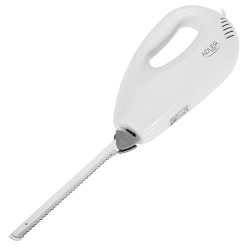 Cutit electric Adler AD 4512, 180 W, 27.5 cm, Inox (Alb) 1 Cutit electric Adler AD 4512, 180 W, 27.5 cm, Inox (Alb)